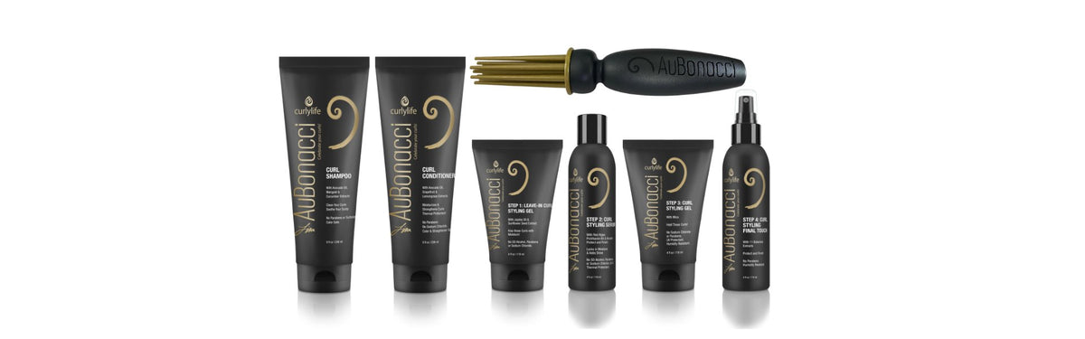 AuBonacci Collection with the AuBonacci Styler and the Complete set of AuBonacci Products for Beautiful Curls - curlylife
