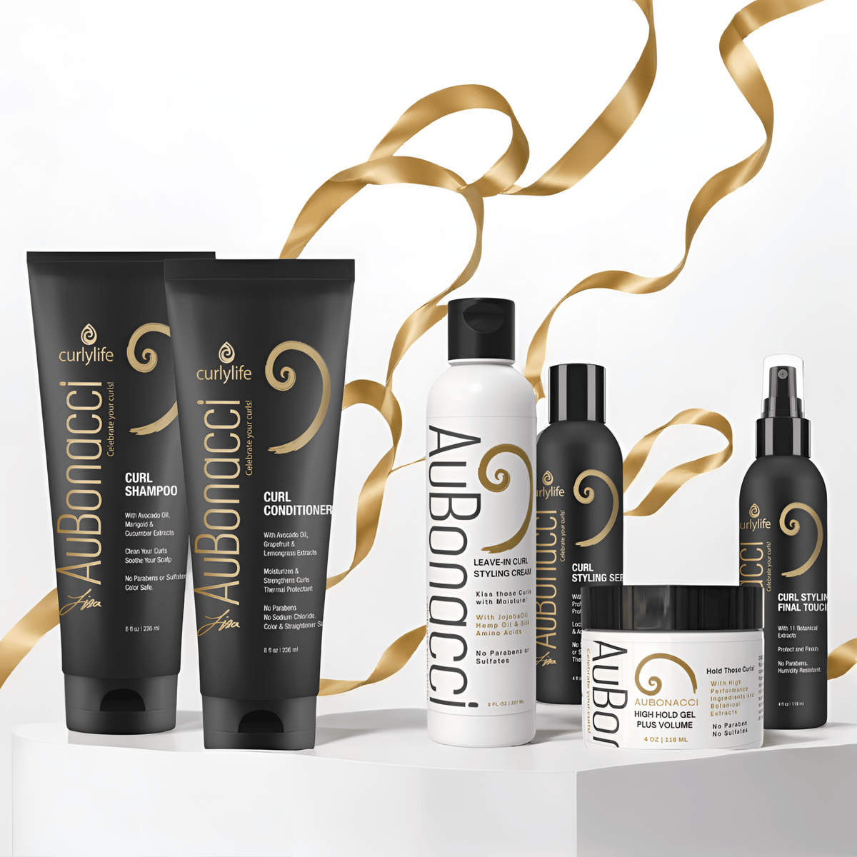 AuBonacci 6 Piece Curl Collection: Care Plus Style! - Curly Life Company
