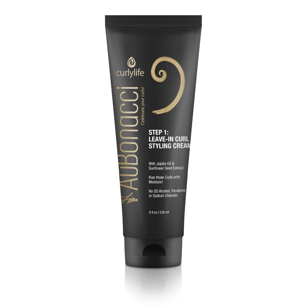 AuBonacci Step 1: Leave - in Curl Styling Cream 8oz - Kiss those Curls with Moisture! - curlylife