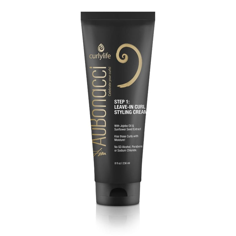 AuBonacci Step 1: Leave - in Curl Styling Cream 8oz - Kiss those Curls with Moisture! - curlylife