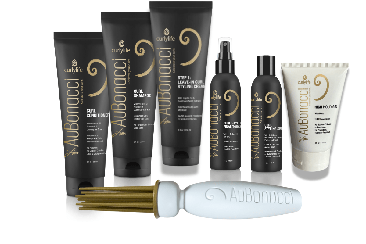 AuBonacci Styler Plus Curl Care and Curl Styling Kits - NOW IN WHITE - Featuring our 8oz Leave In Cream - Curly Life Company