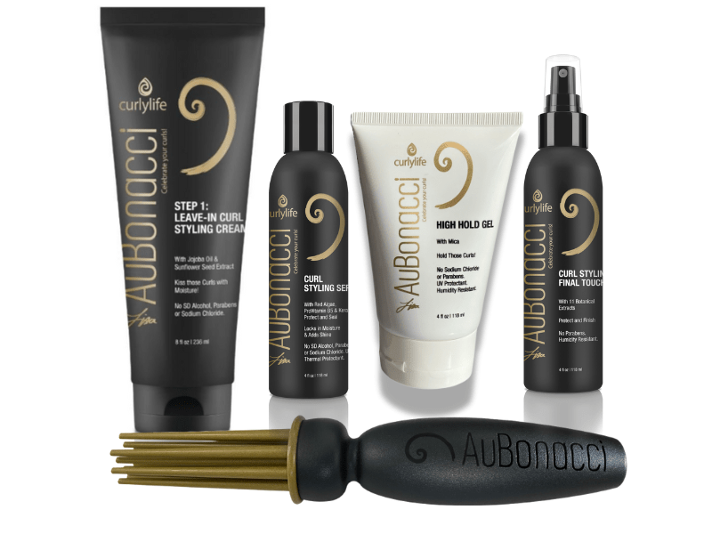 AuBonacci Styler plus Curl Style Kit - Now Featuring our 8oz Leave In Cream - Curly Life Company