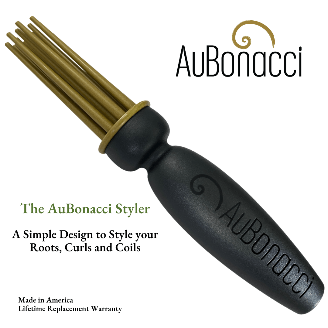 Black AuBonacci Styler for Curly Hair: Lift, Direct & Add Volume To Curls - Curly Life Company