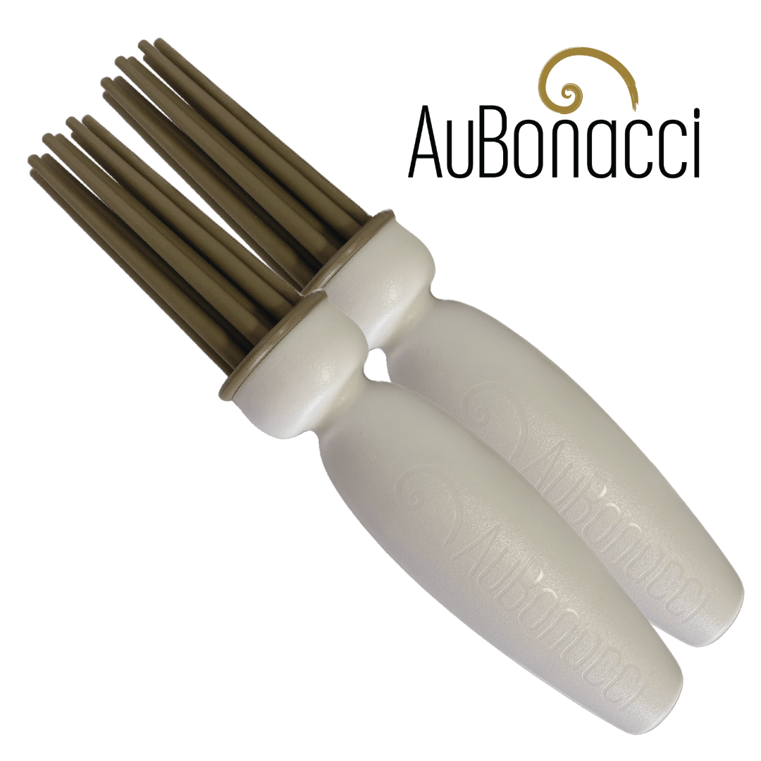 White AuBonacci Double Styler Bundle - Curly Life Company