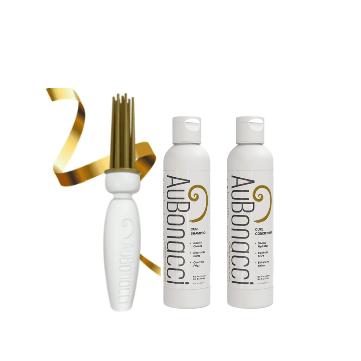 White AuBonacci Styler + Curl Care Set - Curly Life Company