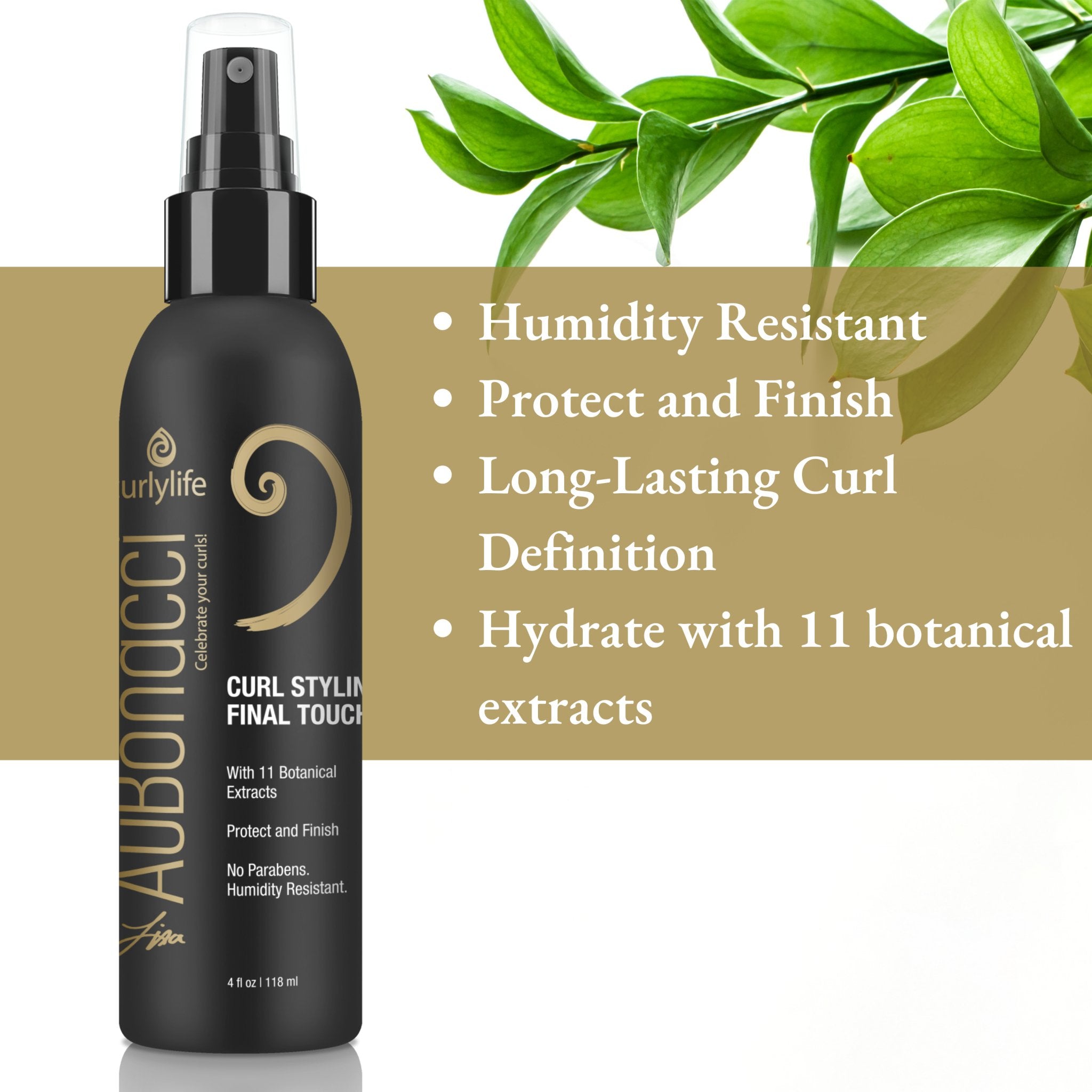 AuBonacci Curl Styling Final Touch 4oz - Protect and Finish - curlylife